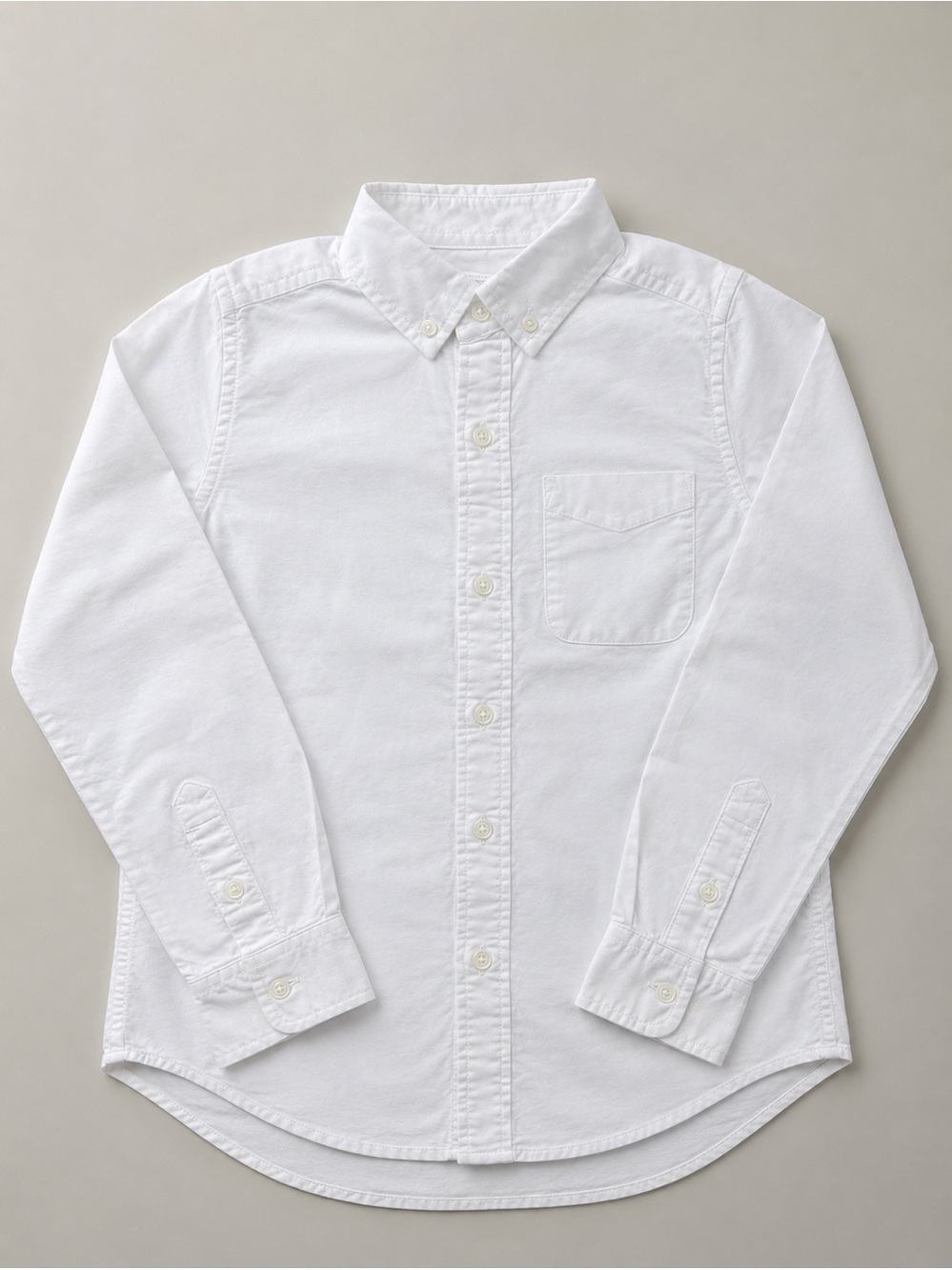 Place White Button-Down Kids Shirt